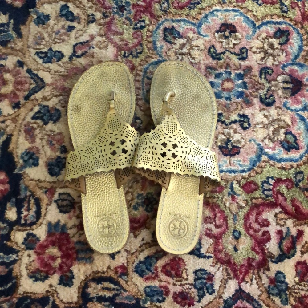 Gold Tory Burch Sandals